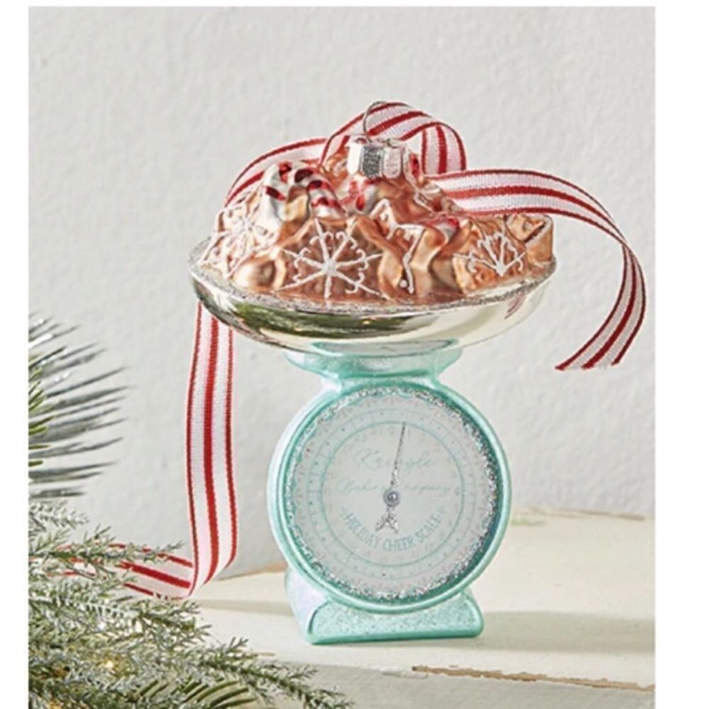 Anthropologie Sweet Candy Scale Christmas Ornaments.